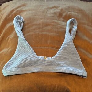 Aerie Sky Blue Textured Bralette